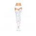 Heart Print Thigh Highs