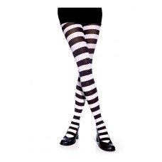 White Striped Tights