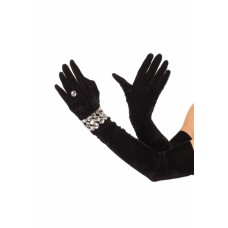 Long Gloves With Bracelet & Ring