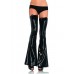 Wet Look Bell Bottom Thigh Highs