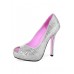 Glitter Peep Toe Shoe