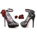 Lace Peep Toe Sandal