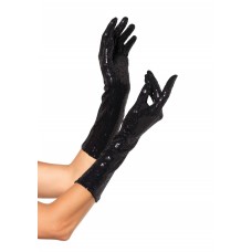 Sequin Elbow Length Gloves