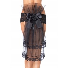 Lace Panty With Chiffon Train