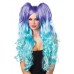 Long Curly Neon Wig