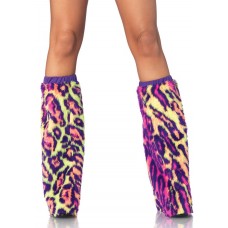 Neon Leopard Leg Warmers