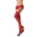Sheer Stockings With Ruffle Top