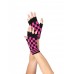 Checkerboard Fingerless Gloves