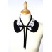 Crochet Trim Collar With Gems And Pearls Crochet Trim Collar With Gems And Pearls