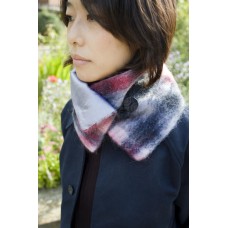 Hand Made Neck Piece 1, Raw Silk And Mohair
