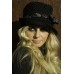 Black Hat With Ribbon - Sonia 49