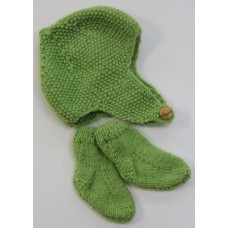 Baby Hat Set In Lime