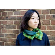 Handmade Neck Piece 2 Raw Silk And Mohair