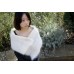 Handmade Mohair Shawl In Light Cream