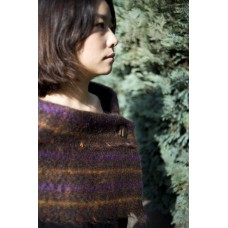 Handmade Mohair Shawl In Burnt Umber