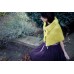 Handmade Mohair Shawl In Yellow