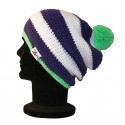 Green, White And Purple Islay Beanie