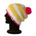 White, Yellow And Pink Raasay Beanie