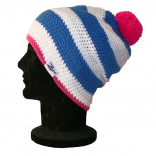 Blue, White And Pink Iona Beanie