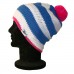 Blue, White And Pink Iona Beanie