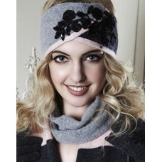 Colour Block Stripe With Lace Headband