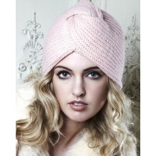 Twisted Rib Turban With Bugle Beads And Sequin Trims