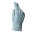 Classic Cable Gloves In Duck Egg Blue