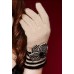 Stripe Corsage Flower Glove
