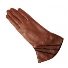 Vintage With Whipstitch Glove In Tan And Brown Vintage With Whipstitch Glove In Tan And Brown
