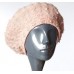 Pearl Cable Beret In Tea Rose