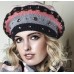 Stripe With Gem And Sequin Beret