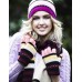 Multi Stripe With Diamante Scarf