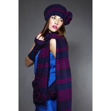 Stripe Corsage Scarf
