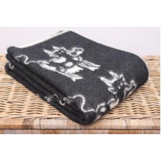 Funny Cow In Black Quirky Throw
