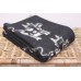 Funny Cow In Black Quirky Throw