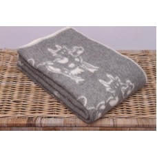 Funny Cow In Grey Quirky Throw
