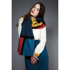 Mondrian Intarsia Shawl