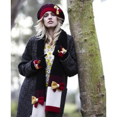 Colour Block Bow Scarf