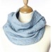 Classic Cable Snood In Duck Egg Blue