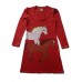 Wild Horses Jersey Dress In Red