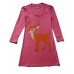 Stag Jersey Dress In Hot Pink