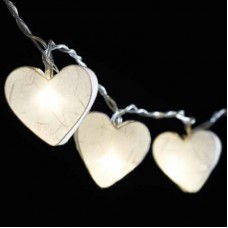 Radiant Hearts Fairy Lights - White