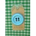 Button Brooch In Pale Blue