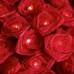 Cabbage Rose Fairy Lights - Red