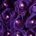 Cabbage Rose Fairy Lights - Purple