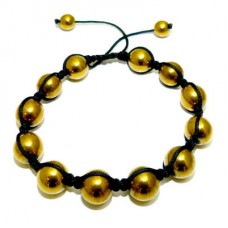 Gold Shamballa Style Bracelet