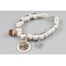 Chronos Rope And Silver Bracelet In White