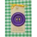 Button Brooch In Purple