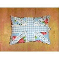 Blue Floral Union Jack Cushion