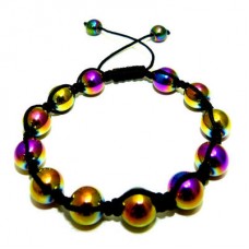 Rainbow Shamballa Style Bracelet